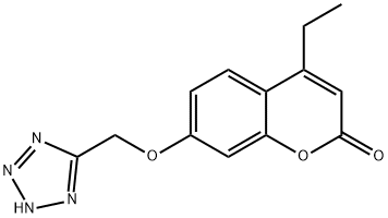 4-ethyl-7-(1H-tetrazol-5-ylmethoxy)-2H-chromen-2-one 구조식 이미지