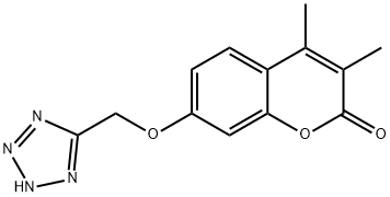 3,4-dimethyl-7-(1H-tetrazol-5-ylmethoxy)-2H-chromen-2-one Structure