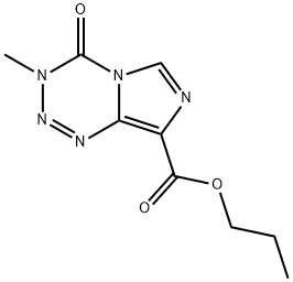 Propyl 3-methyl-4-oxo-3,4-dihydroimidazo[5,1-d][1,2,3,5]tetrazine-8-carboxylate Structure