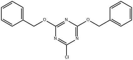 2,4-비스(벤질옥시)-6-클로로-1,3,5-트리아진 구조식 이미지
