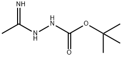 tert-Butyl 2-(1-iminoethyl)hydrazinecarboxylate Structure