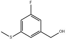 5-플루오로-3-(메틸티오)벤질알코올 구조식 이미지