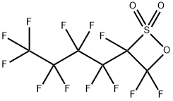 1-(Nonafluorobutyl)trifluoroethanesultone Structure