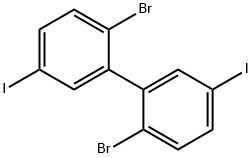 2,2'-Dibromo-5,5'-diiodo-1,1'-biphenyl 구조식 이미지