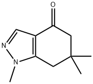 1,6,6-Trimethyl-1,5,6,7-tetrahydro-indazol-4-one 구조식 이미지