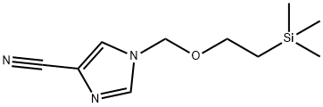 1-{[2-(trimethylsilyl)ethoxy]methyl}-1H-imidazole-4-carbonitrile Structure