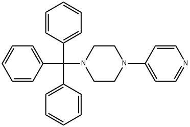 1-Pyridin-4-yl-4-trityl-piperazine Structure