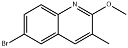 6-bromo-2-methoxy-3-methylquinoline Structure