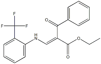 ethyl 2-benzoyl-3-((2-(trifluoromethyl)phenyl)amino)acrylate(WXG00335) Structure