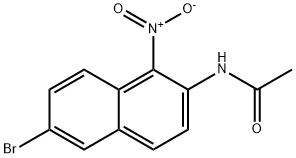 N-(6-Bromo-1-nitro-2-naphthyl)acetamide Structure