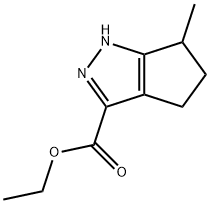 6-메틸-1,4,5,6-테트라히드로시클로펜타피라졸-3-카르복실산에틸에스테르 구조식 이미지