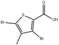 3,5-Dibromo-4-methylthiophene-2-carboxylic acid Structure