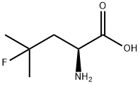 (S)-2-아미노-4-플루오로-4-메틸펜탄산 구조식 이미지