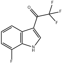 2,2,2-Trifluoro-1-(7-fluoro-3-indolyl)ethanone 구조식 이미지