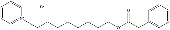피리디늄,1-[8-[(페닐아세틸)옥시]옥틸]-,브로마이드 구조식 이미지