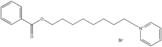 Pyridinium, 1-[8-(benzoyloxy)octyl]-, bromide Structure