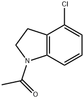 ETHANONE, 1-(4-CHLORO-2,3-DIHYDRO-1H-INDOL-1-YL) 구조식 이미지