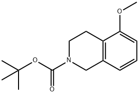 tert-부틸5-메톡시-3,4-디히드로이소퀴놀린-2(1H)-카르복실레이트 구조식 이미지
