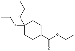 ethyl 4,4-diethoxycyclohexanecarboxylate 구조식 이미지