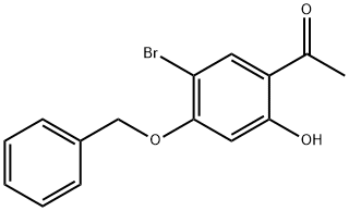 1-(4-(Benzyloxy)-5-bromo-2-hydroxyphenyl)ethanone 구조식 이미지