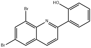 Phenol, 2-(6,8-dibromo-2-quinolinyl) Structure