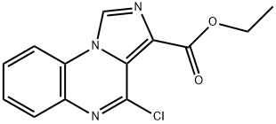 에틸4-클로로이미다조[1,5-a]퀴녹살린-3-카르복실레이트 구조식 이미지