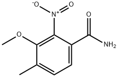 3-Methoxy-4-methyl-2-nitro-benzamide 구조식 이미지