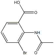 BENZOIC ACID, 2-(ACETYLAMINO)-3-BROMO Structure