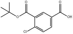 3-(tert-butoxycarbonyl)-4-chlorobenzoic acid 구조식 이미지
