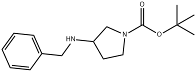 tert-butyl 3-(benzylamino)pyrrolidine-1-carboxylate 구조식 이미지