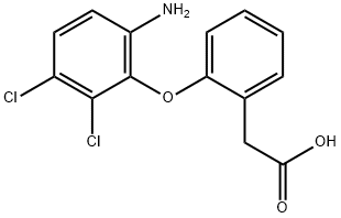 2-(2-(6-Amino-2,3-dichlorophenoxy)phenyl)acetic acid Structure
