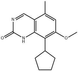 2(1H)-Quinazolinone, 8-cyclopentyl-7-methoxy-5-methyl- Structure