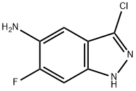 3-chloro-6-fluoro-1H-indazol-5-amine Structure
