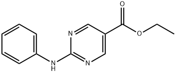 5-Pyrimidinecarboxylic acid, 2-(phenylamino)-, ethyl ester Structure