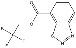 1,2,3-Benzothiadiazole-7-carboxylic acid, 2,2,2-trifluoroethyl ester
 Structure