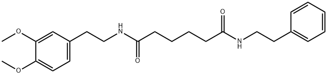 N1-(3,4-dimethoxyphenethyl)-N6-phenethyladipamide(WXG02106) Structure