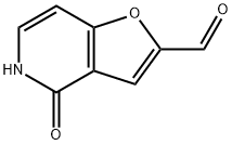 4,5-디히드로-4-옥소-푸로[3,2-c]피리딘-2-카르복스알데히드 구조식 이미지