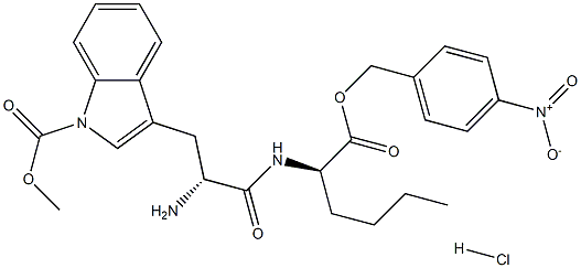 D-노르류신,1-(메톡시카르보닐)-D-트립토필-,(4-니트로페닐)메틸에스테르,모노히드로클로라이드(9CI) 구조식 이미지