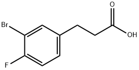 3-(3-Bromo-4-fluoro-phenyl)-propionic acid Structure