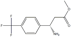 METHYL (3S)-3-AMINO-3-[4-(TRIFLUOROMETHYL)PHENYL]PROPANOATE Structure