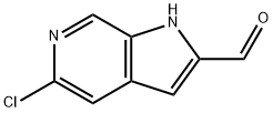 5-chloro-1H-Pyrrolo[2,3-c]pyridine-2-carboxaldehyde Structure