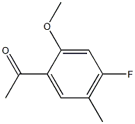 1-(4-Fluoro-2-methoxy-5-methyl-phenyl)-ethanone Structure