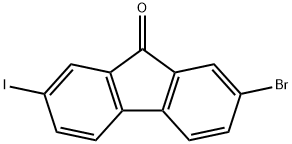2-bromo-7-iodofluoren-9-one Structure