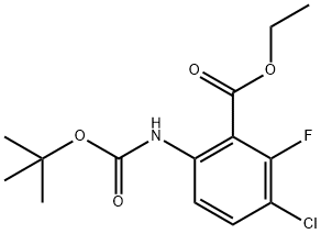 ethyl 6-amino-3-chloro-2-fluorobenzoate Structure