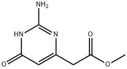 METHYL 2-AMINO-1,6-DIHYDRO-6-OXO-4-PYRIMIDINEACETATE 구조식 이미지