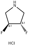 trans-3,4-difluoropyrrolidine hydrochloride Structure