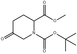 1-tert-Butyl 2-methyl 5-oxopiperidine-1,2-dicarboxylate Structure