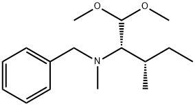 (2S,3S)-N-benzyl-1,1-dimethoxy-N,3-dimethylpentan-2-amine 구조식 이미지