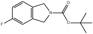tert-butyl5-fluoroisoindoline-2-carboxylate 구조식 이미지