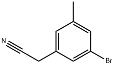 2-(3-bromo-5-methylphenyl)acetonitrile Structure